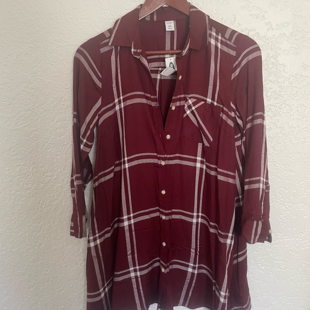 Flannel Red Dress from Old Navy